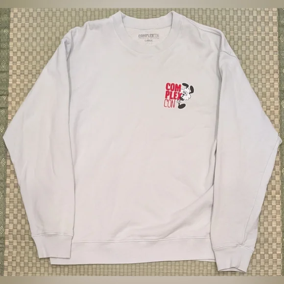RARE Complexcon x Verdy Crewneck Sweatshirt Light Gray Size Large